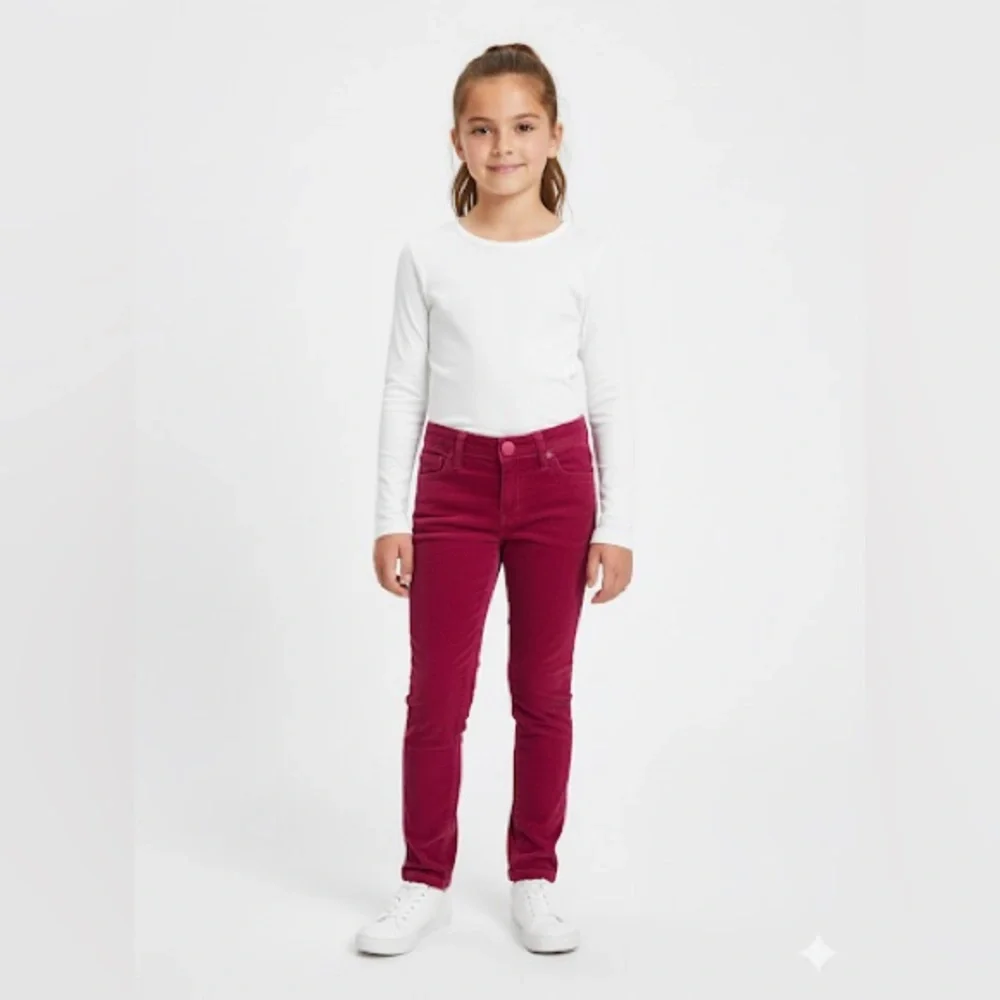 GapKids Skinny Fit Corduroy Pants - Girls Size 8 - Berry Pink